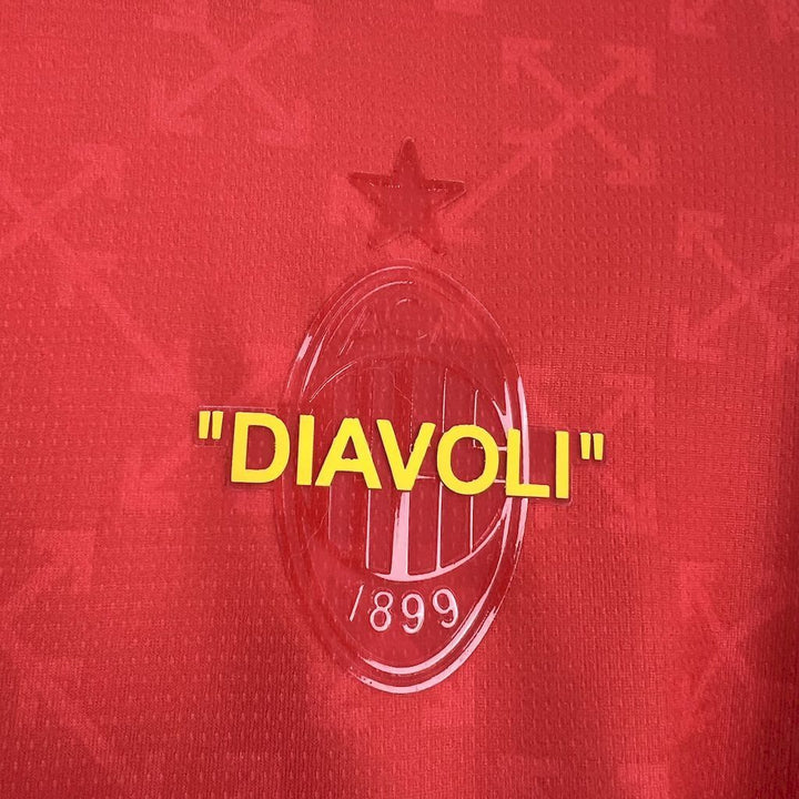AC Milan X OFF White 25/26 Vermelha
